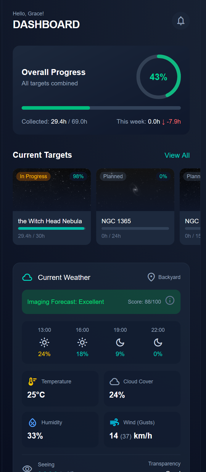 StellarLog Dashboard